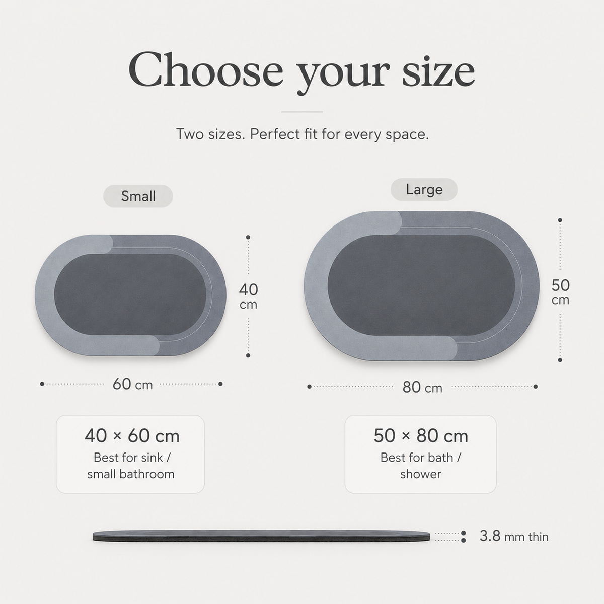 DryFloor size guide