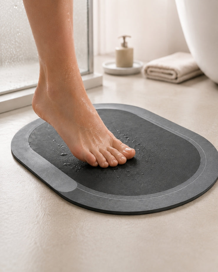 DryFloor absorbing water